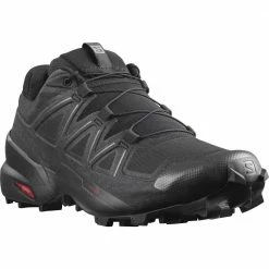 Hot Sale 😍 Salomon Speedcross 5 Mens Trail Running 👞 Shoes- Black/Black/Phantom 😀 -Hot Sale Salomon Shop 406840 2
