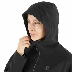 Promo 🧨 Salomon La Cote Flex 2.5L Womens Jacket Black 🤩 -Hot Sale Salomon Shop C12387 XS 4