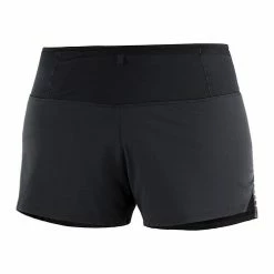 Best Sale 😉 Salomon Sense Womens Lightweight Running Short Black 👍 -Hot Sale Salomon Shop C12740 L