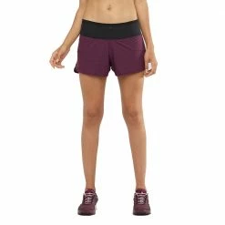 Best Sale 😉 Salomon Sense Womens Lightweight Running Short Black 👍 -Hot Sale Salomon Shop C12741 L 3