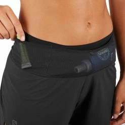 Best Sale 😉 Salomon Sense Womens Lightweight Running Short Black 👍 -Hot Sale Salomon Shop C12741 L 7