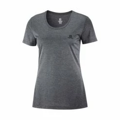 New 🌟 Salomon Agile SS Womens Running T-Shirt Sirocco/Heather/Shell 👍