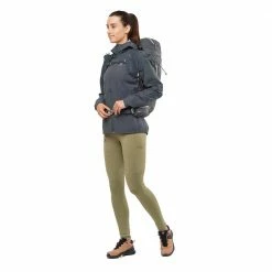 Deals ✔️ Salomon Outline Womens Waterproof Jacket Ebony 🧨 -Hot Sale Salomon Shop LC1385300 L 3