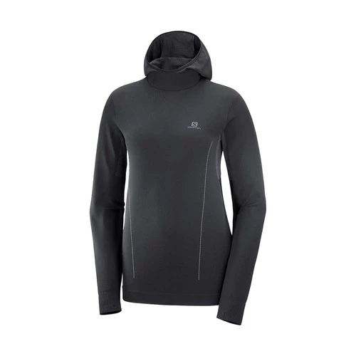 Hot Sale 𧨠Salomon Essential Seamless Womens Performance Hoodie Black/Ebony β¨ 1 Hot Sale 𧨠Salomon Essential Seamless Womens Performance Hoodie Black/Ebony β¨