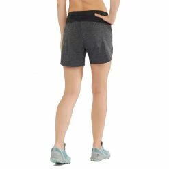 Discount 🎉 Salomon XA 2-in-1 Womens Running Shorts Black/Heather 👍 -Hot Sale Salomon Shop LC1469500 L 2