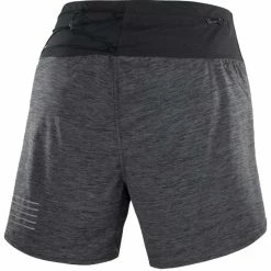 Discount 🎉 Salomon XA 2-in-1 Womens Running Shorts Black/Heather 👍 -Hot Sale Salomon Shop LC1469500 L 6