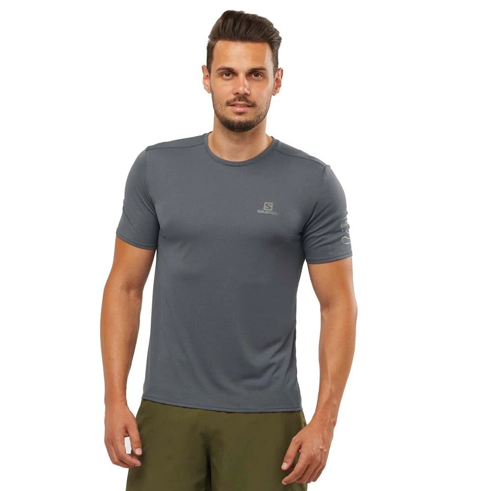 Best deal π Salomon XA Trail Mens Lightweight Running T-Shirt Ebony π 4 Best deal π Salomon XA Trail Mens Lightweight Running T-Shirt Ebony π - Image 4