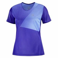 Best reviews of 😉 Salomon Sense Womens Running Tee Clemblue 😍 -Hot Sale Salomon Shop LC1480100 L 8