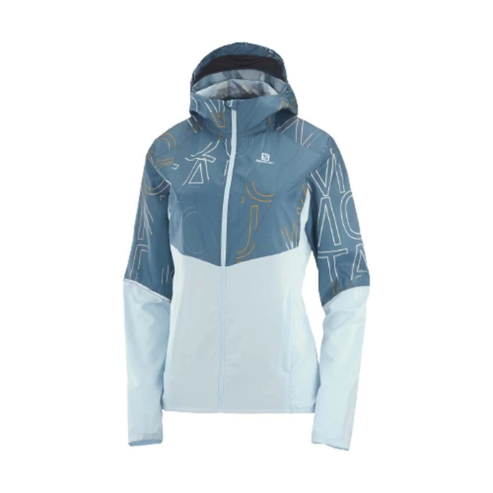 New π₯ Salomon Agile FZ Womens Running Hoodie Mallard Blue/AO/Cristal π 4 New π₯ Salomon Agile FZ Womens Running Hoodie Mallard Blue/AO/Cristal π - Image 4