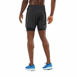 Promo 🥰 Salomon Xa Twinskin Mens Running Shorts Black 🧨 -Hot Sale Salomon Shop LC1494800 L 3