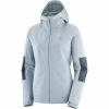 Best Sale 🔔 Salomon Outrack 2.5L Womens Waterproof Jacket Ashley Blue/Ebony 🔥