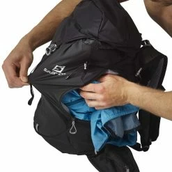 Deals 💯 Salomon Out Night 30+5 Lightweight Hiking 🎒 Backpack Black/Alloy 💯 -Hot Sale Salomon Shop LC1519700 ML 5