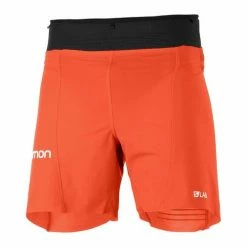 Budget 🔥 Salomon S/Lab Sense 6'' Mens Running Shorts Racing Red/Black 🥰