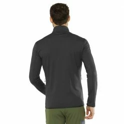 Best reviews of 🛒 Salomon Outrack Full Zip Mid Mens Lightweight Fleece Jacket Olive Night ⭐ -Hot Sale Salomon Shop LC1541800 S 4