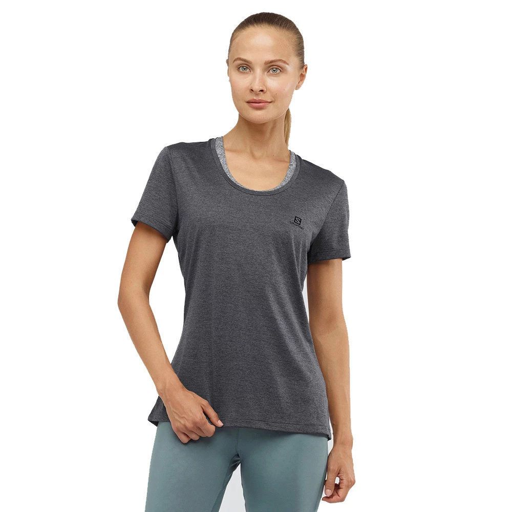 New π Salomon Agile SS Womens Running T-Shirt Sirocco/Heather/Shell π 10 New π Salomon Agile SS Womens Running T-Shirt Sirocco/Heather/Shell π - Image 10