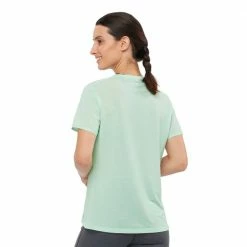 Hot Sale 😉 Salomon Essential Womens Short Sleeve Lightweight T-Shirt White 🔥 -Hot Sale Salomon Shop LC1547100 L 5