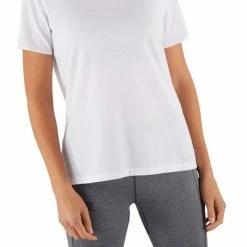 Hot Sale 😉 Salomon Essential Womens Short Sleeve Lightweight T-Shirt White 🔥 -Hot Sale Salomon Shop LC1547100 L 6