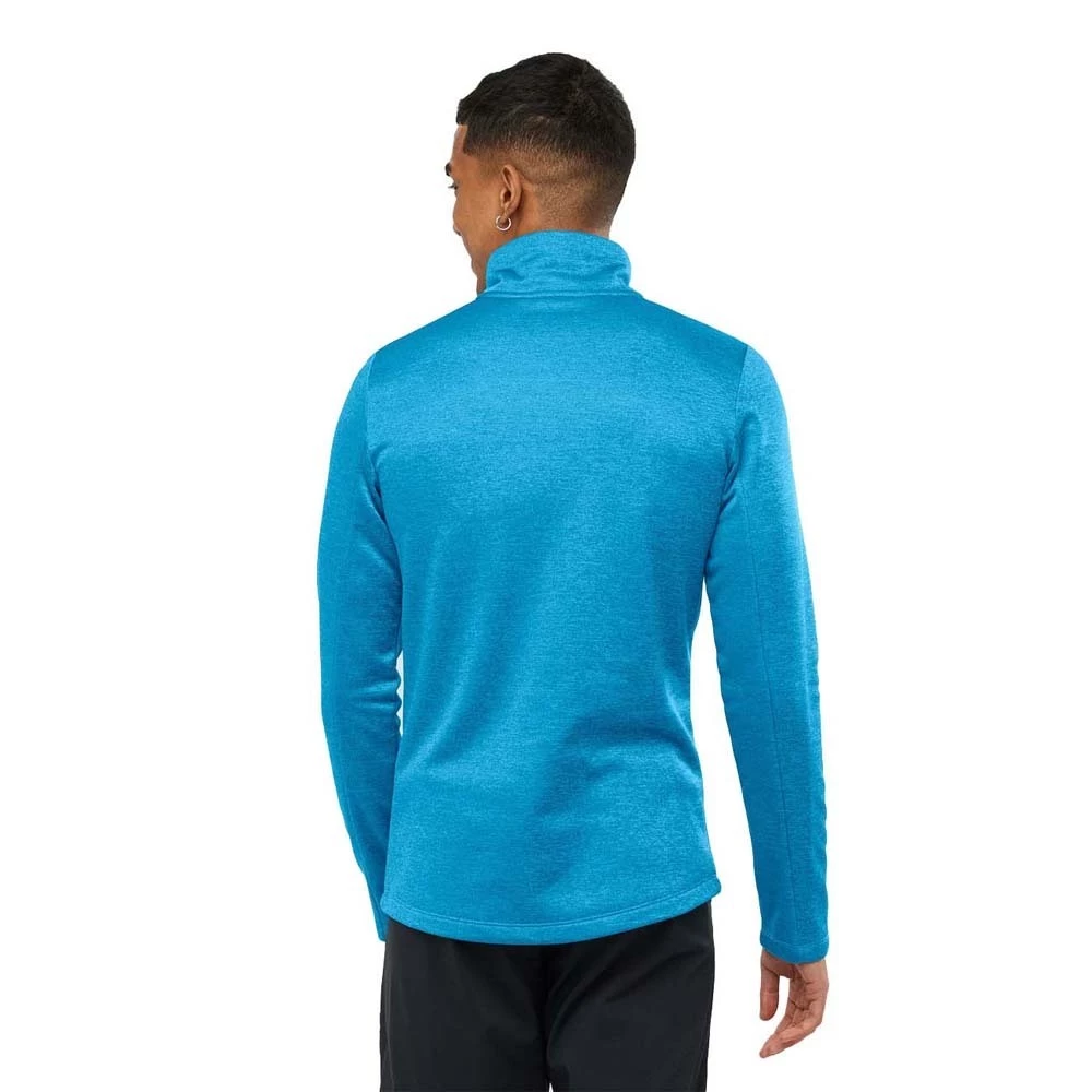 Best Sale π Salomon Essential Lightwarm Half Zip Mens Midlayer Jacket Barrier Reef/Heather π 6 Best Sale π Salomon Essential Lightwarm Half Zip Mens Midlayer Jacket Barrier Reef/Heather π - Image 6