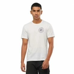 Promo 🛒 Salomon Outrack Blend Short Sleeve Mens Tee White 🔔 12 Promo 🛒 Salomon Outrack Blend Short Sleeve Mens Tee White 🔔 -Hot Sale Salomon Shop LC1593600 S 2