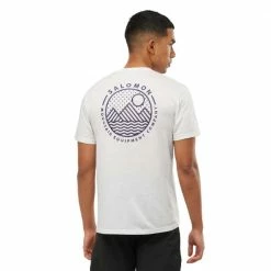Promo 🛒 Salomon Outrack Blend Short Sleeve Mens Tee White 🔔 14 Promo 🛒 Salomon Outrack Blend Short Sleeve Mens Tee White 🔔 -Hot Sale Salomon Shop LC1593600 S 4