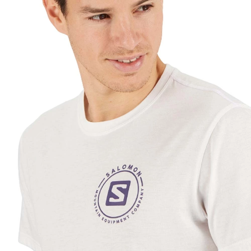 Promo 🛒 Salomon Outrack Blend Short Sleeve Mens Tee White 🔔 7 Promo 🛒 Salomon Outrack Blend Short Sleeve Mens Tee White 🔔 - Image 7