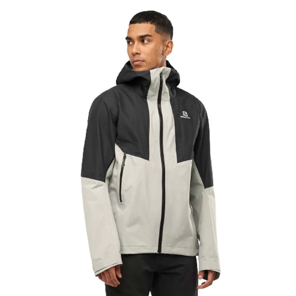 Coupon ✔️ Salomon Outline Goretex Hybrid Mens Waterproof Jacket Black/Wrought Iron 😀 2 Coupon ✔️ Salomon Outline Goretex Hybrid Mens Waterproof Jacket Black/Wrought Iron 😀 - Image 2