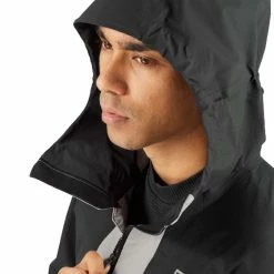 Coupon ✔️ Salomon Outline Goretex Hybrid Mens Waterproof Jacket Black/Wrought Iron 😀 15 Coupon ✔️ Salomon Outline Goretex Hybrid Mens Waterproof Jacket Black/Wrought Iron 😀 -Hot Sale Salomon Shop LC1598200 L 6