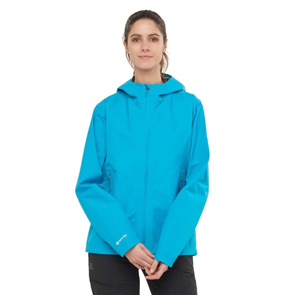 Wholesale 🌟 Salomon Outline Goretex Womens Waterproof Jacket Black 🎉 3 Wholesale 🌟 Salomon Outline Goretex Womens Waterproof Jacket Black 🎉 - Image 3