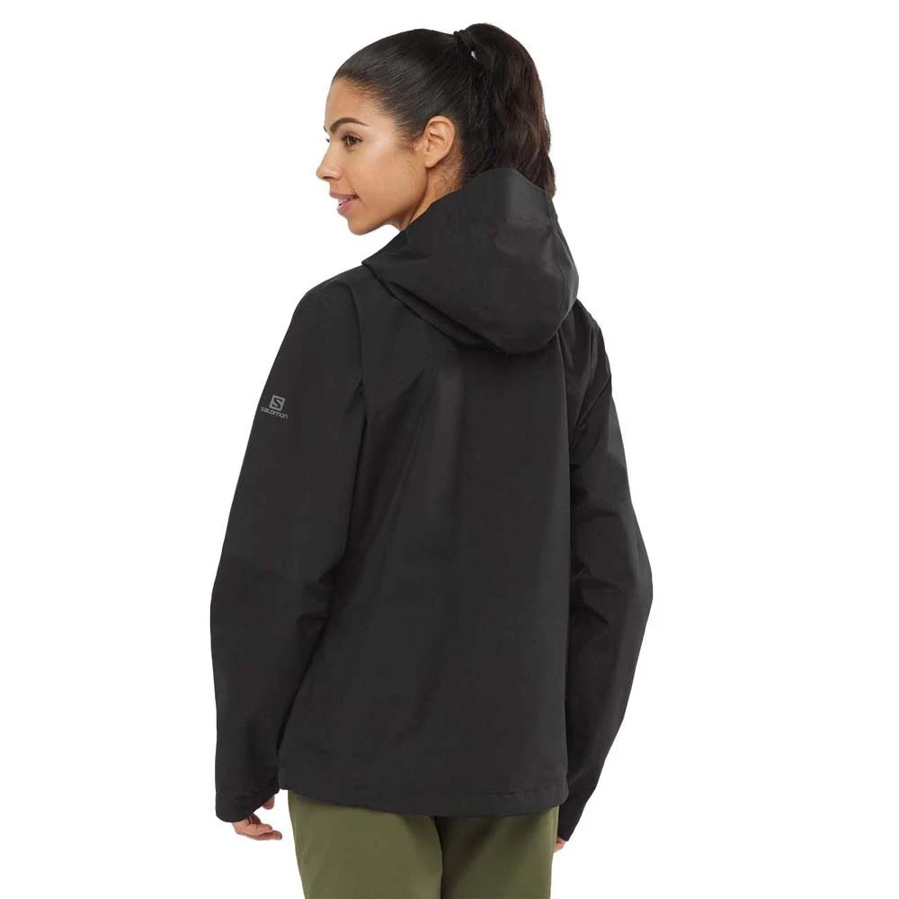 Wholesale 🌟 Salomon Outline Goretex Womens Waterproof Jacket Black 🎉 4 Wholesale 🌟 Salomon Outline Goretex Womens Waterproof Jacket Black 🎉 - Image 4