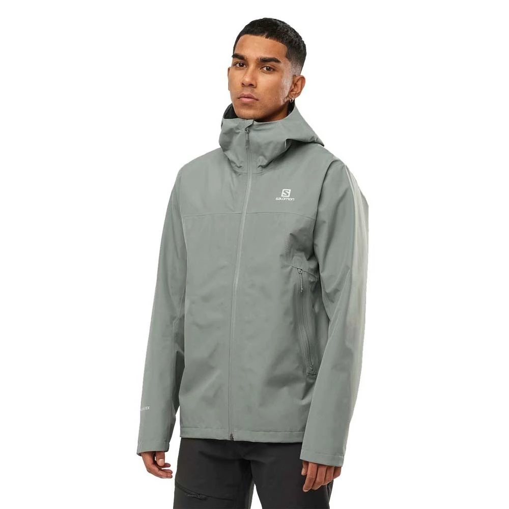Flash Sale 🔔 Salomon Outline Goretex Mens Waterproof Jacket SEDONA SAGE ❤️ 4 Flash Sale 🔔 Salomon Outline Goretex Mens Waterproof Jacket SEDONA SAGE ❤️ - Image 4