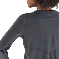Hot Sale 🔥 Salomon Agile LS Womens Running Tee EBONY / BLACK 🔔 -Hot Sale Salomon Shop LC1607800 L 4