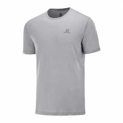 Flash Sale 🌟 Salomon Agile Training Mens Running Tee Barrier Reef/Turkish Tile 👍 -Hot Sale Salomon Shop LC1609000 M 1