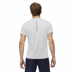 Flash Sale ❤️ Salomon Sense Mens Running Tee White/Black/Alloy ✨ -Hot Sale Salomon Shop LC1613400 L 1