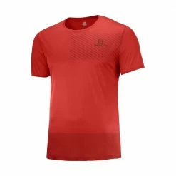 Flash Sale ❤️ Salomon Sense Mens Running Tee White/Black/Alloy ✨ -Hot Sale Salomon Shop LC1613400 L 7