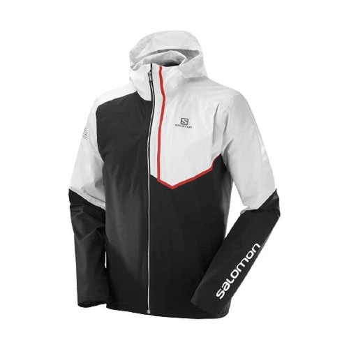 New 👏 Salomon Bonatti Trail Mens Waterproof Running Jacket White/Black 😍 1 New 👏 Salomon Bonatti Trail Mens Waterproof Running Jacket White/Black 😍