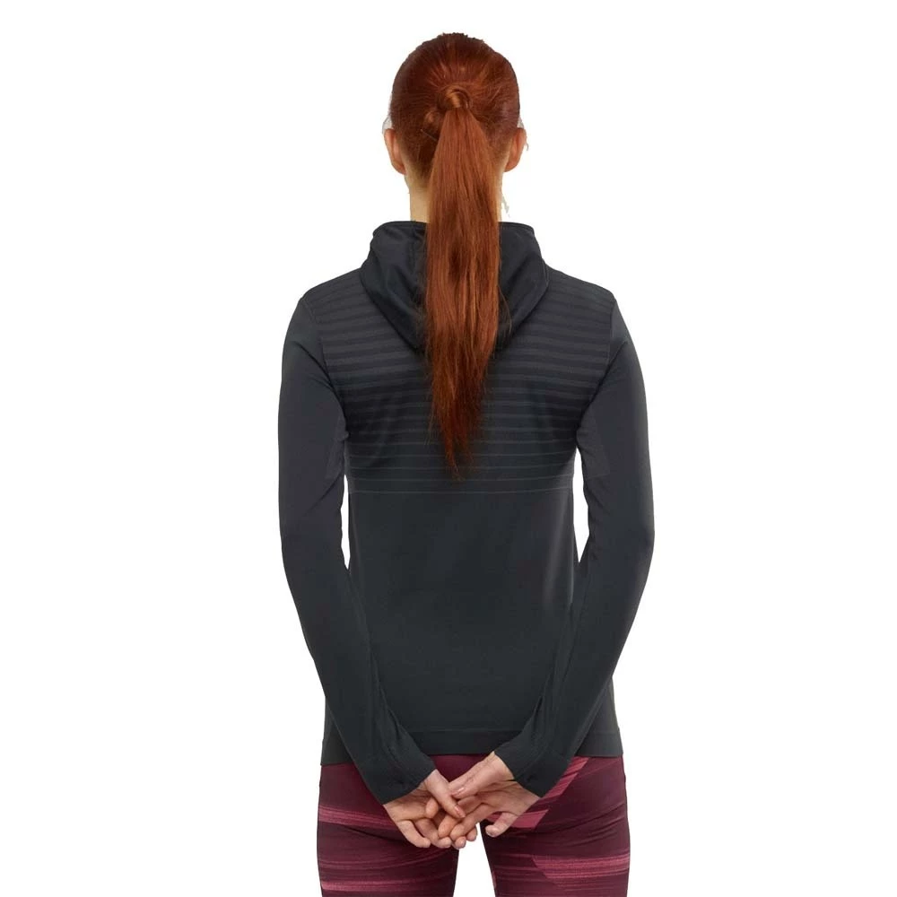 Hot Sale 𧨠Salomon Essential Seamless Womens Performance Hoodie Black/Ebony ⨠7 Hot Sale 𧨠Salomon Essential Seamless Womens Performance Hoodie Black/Ebony ⨠- Image 7