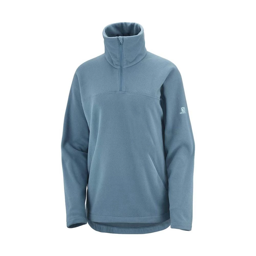 Best deal 😍 Salomon Essential Cosy Fleece Half Zip Womens Jacket Mallard Blue ⭐ 3 Best deal 😍 Salomon Essential Cosy Fleece Half Zip Womens Jacket Mallard Blue ⭐ - Image 3