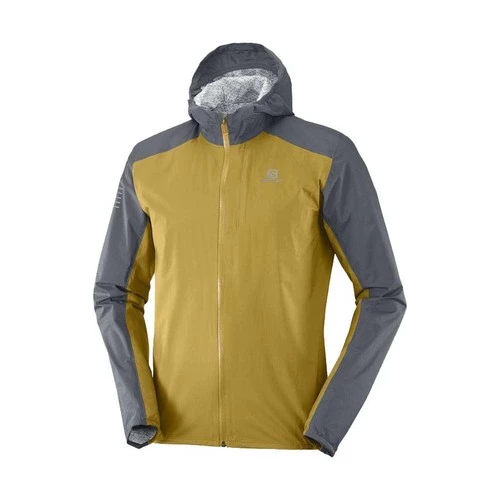 Brand new βοΈ Salomon Bonatti 2.5L Mens Waterproof Jacket Cumin/Ebony π 2 Brand new βοΈ Salomon Bonatti 2.5L Mens Waterproof Jacket Cumin/Ebony π - Image 2